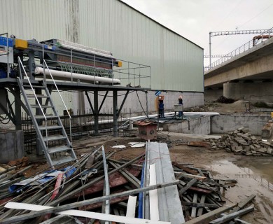 壓濾機(jī)安裝現(xiàn)場